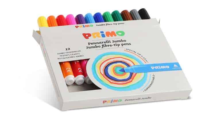 Fixy PRIMO JUMBO hrot 7,6mm, sada 12 ks, papírový obal