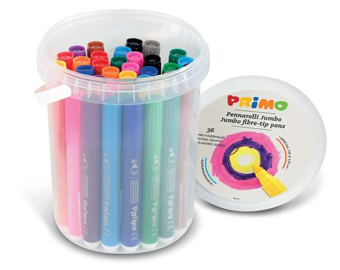 Fixy PRIMO JUMBO, hrot 7,6mm, 36ks, kyblík