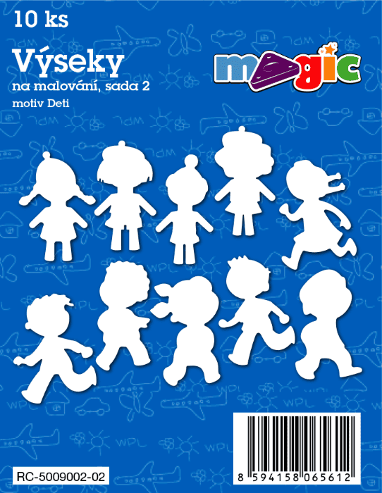 Výseky na malování MAGIC sada 2 - Děti (kód 9002)