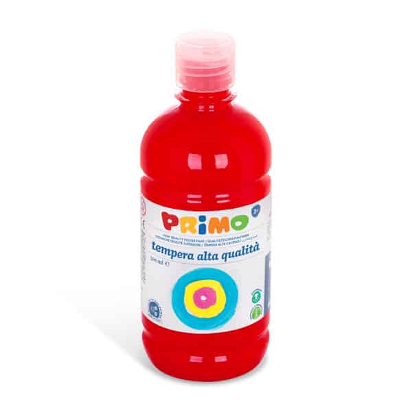 Temperová barva PRIMO, 500ml, červená (č. barvy 300)