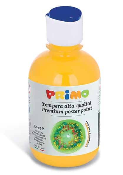 Temperová barva PRIMO, 300ml, žlutá (č. barvy 201)