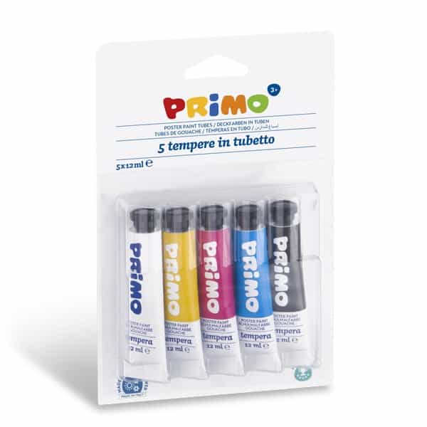 Temperové barvy Primo 5 x 12ml, blistr