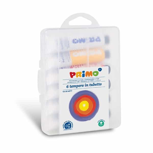 Temperové barvy PRIMO, sada 6 x 18 ml