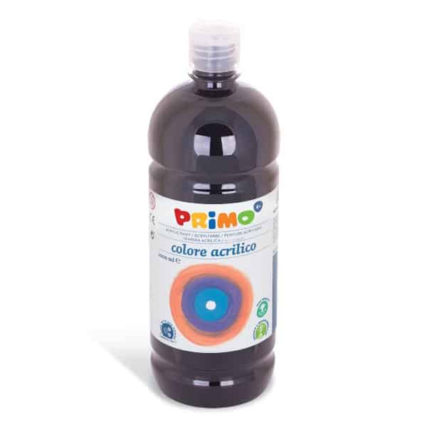 Akrylová barva PRIMO 1000ml, černá (č. barvy 800)