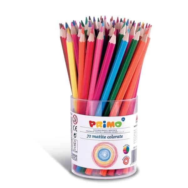 Pastelky barevné PRIMO, tuha 2,9mm, 72ks, PP etue