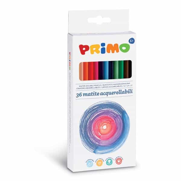 Pastelky PRIMO trojboké akvarelové, tuha 2,9mm, 36ks