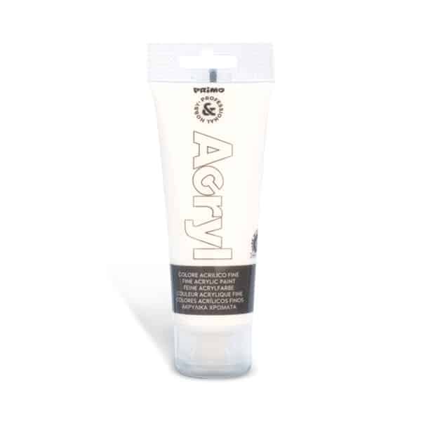 Akrylová barva PRIMO, tuba 75 ml, bílá (č. barvy 100)