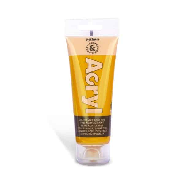 Akrylová barva PRIMO, tuba 75 ml, okrová (č. barvy 270)