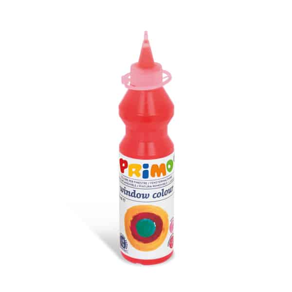 Barva na sklo PRIMO, 75ml, karmínově červená, lahvička s tenkým hrotem